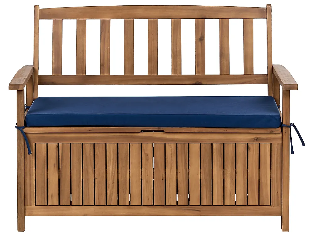 Bench with Cushion, SOVANA, 120cm, Blue, DEF