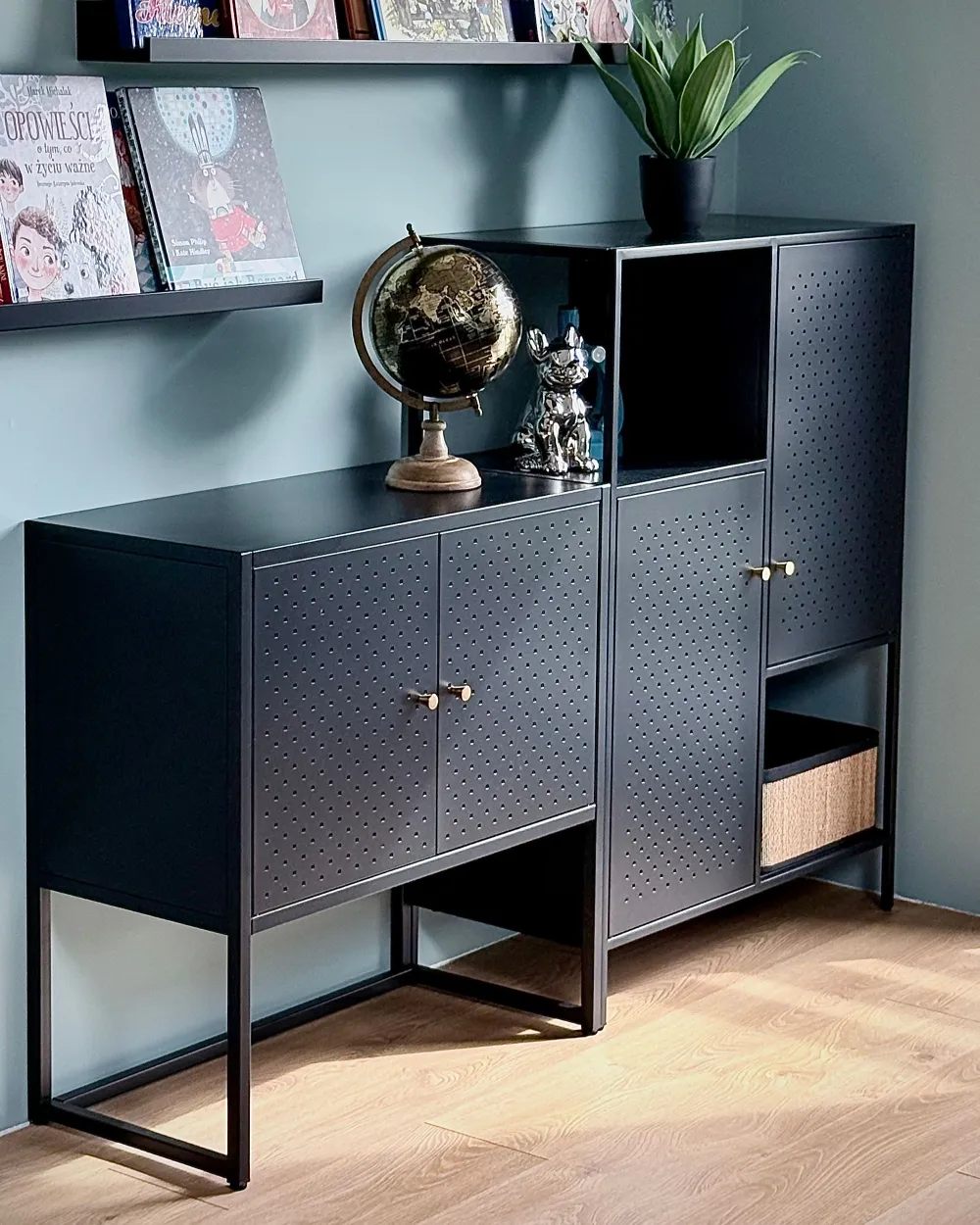 Storage Unit RAKAIA Metal Black_1179290