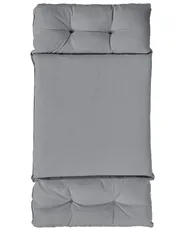 Hanging Chair with Stand ALVIANO Fabric Dark Grey_960441