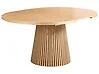 Ausziehbarer Esstisch MOORE Helle Esche 120/160 cm 120 cm