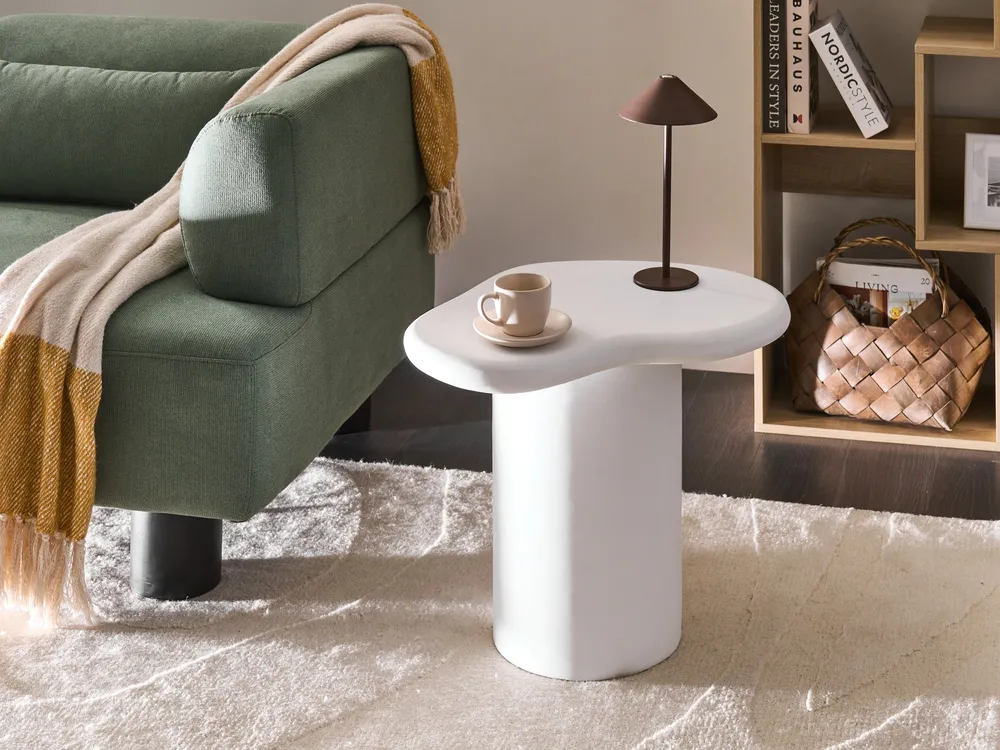 Side Table ARSOLI 43 cm 58 cm Off-White_1044176
