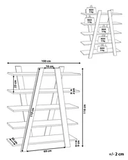 Regał 5 półek ESCALANTE 116 cm Biały_772051