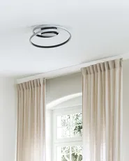 LED Ceiling Lamp NARYN Metal Black_815561