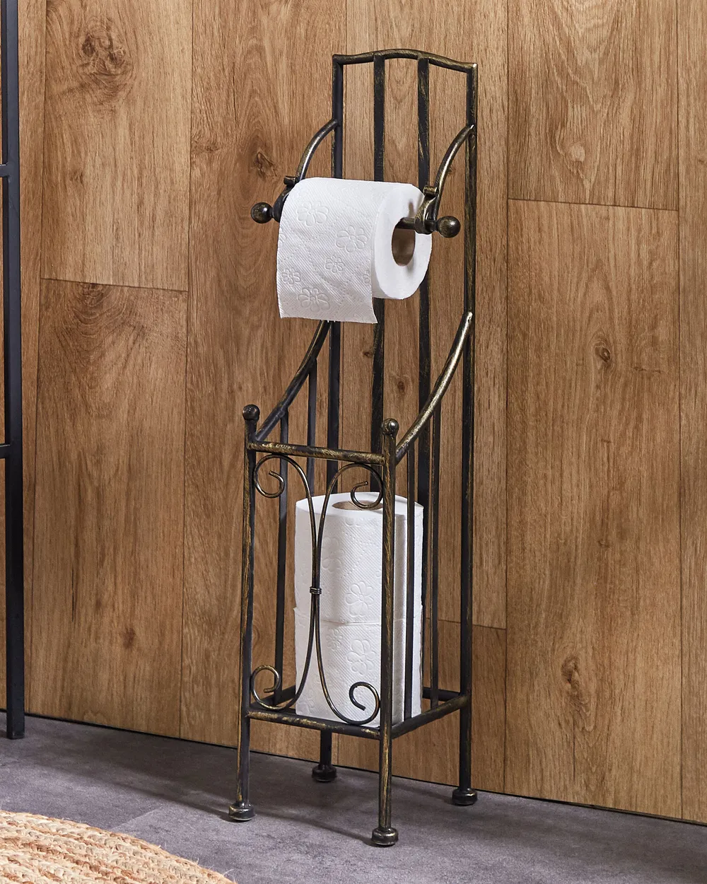Toilet Paper Holder BRISA Metal Black - Main Image
