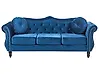 Sofa 3 Seater SKIEN Velvet Navy Blue