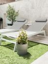 Gartenliege Aluminium Textilbespannung grau CATANIA II_805422