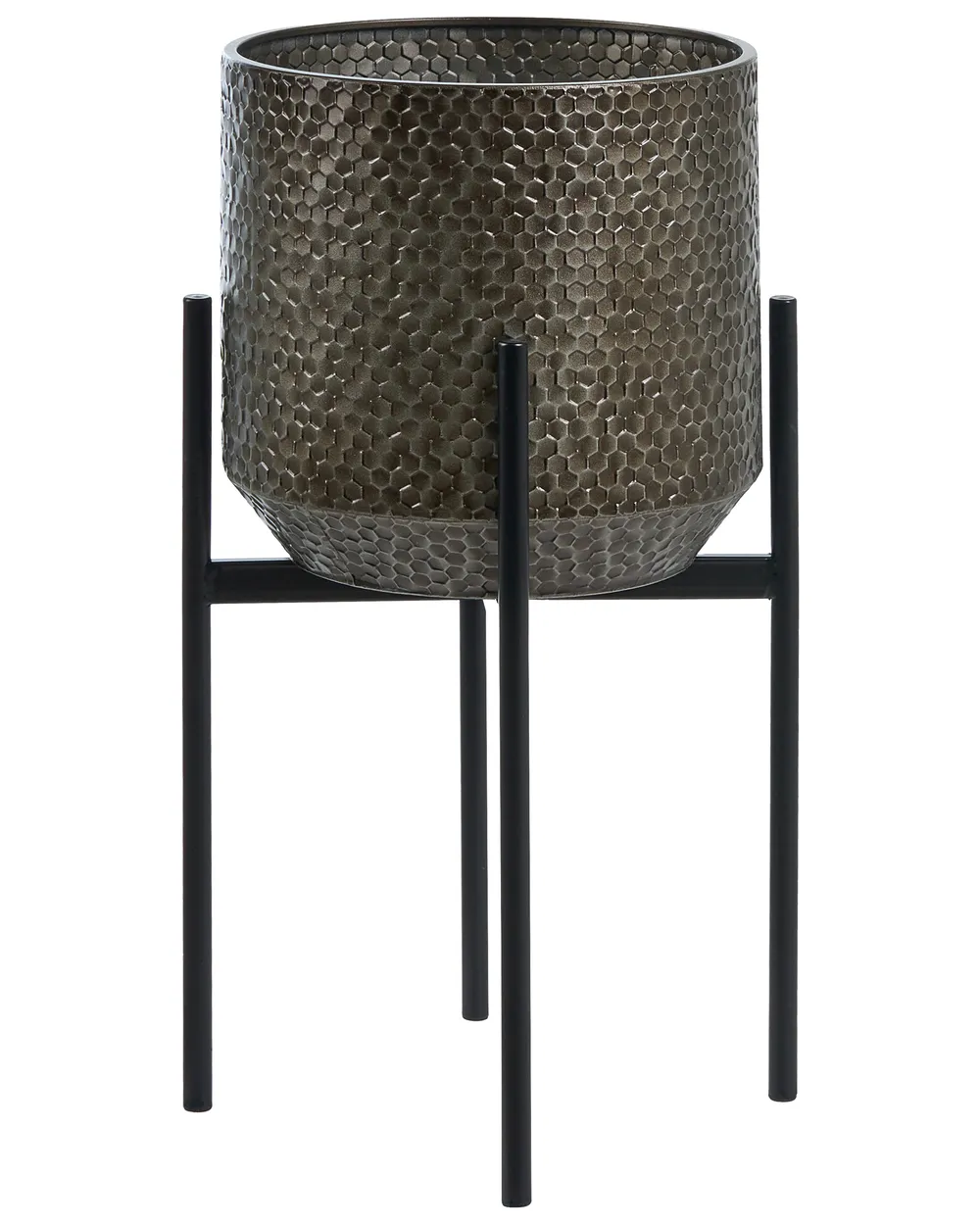 Donica na nóżkach ALDOVANDRA 34 cm Metal Czarny