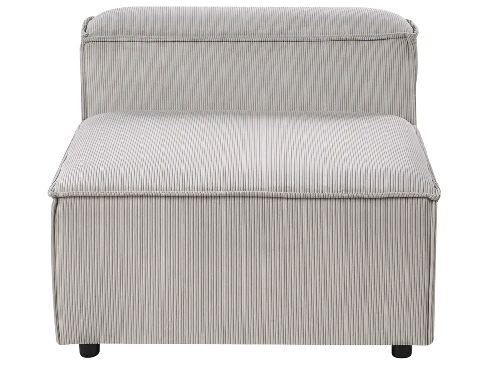 Modular Corner Sofa 5 Seater ARDAL Corduroy Taupe Left Hand_1011143