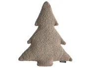 Zestaw 3 poduszek dekoracyjnych WINTERLAND 30 x 35 cm 45 x 25 cm Boucle Beżowoszary Wzór świąteczny_1032963