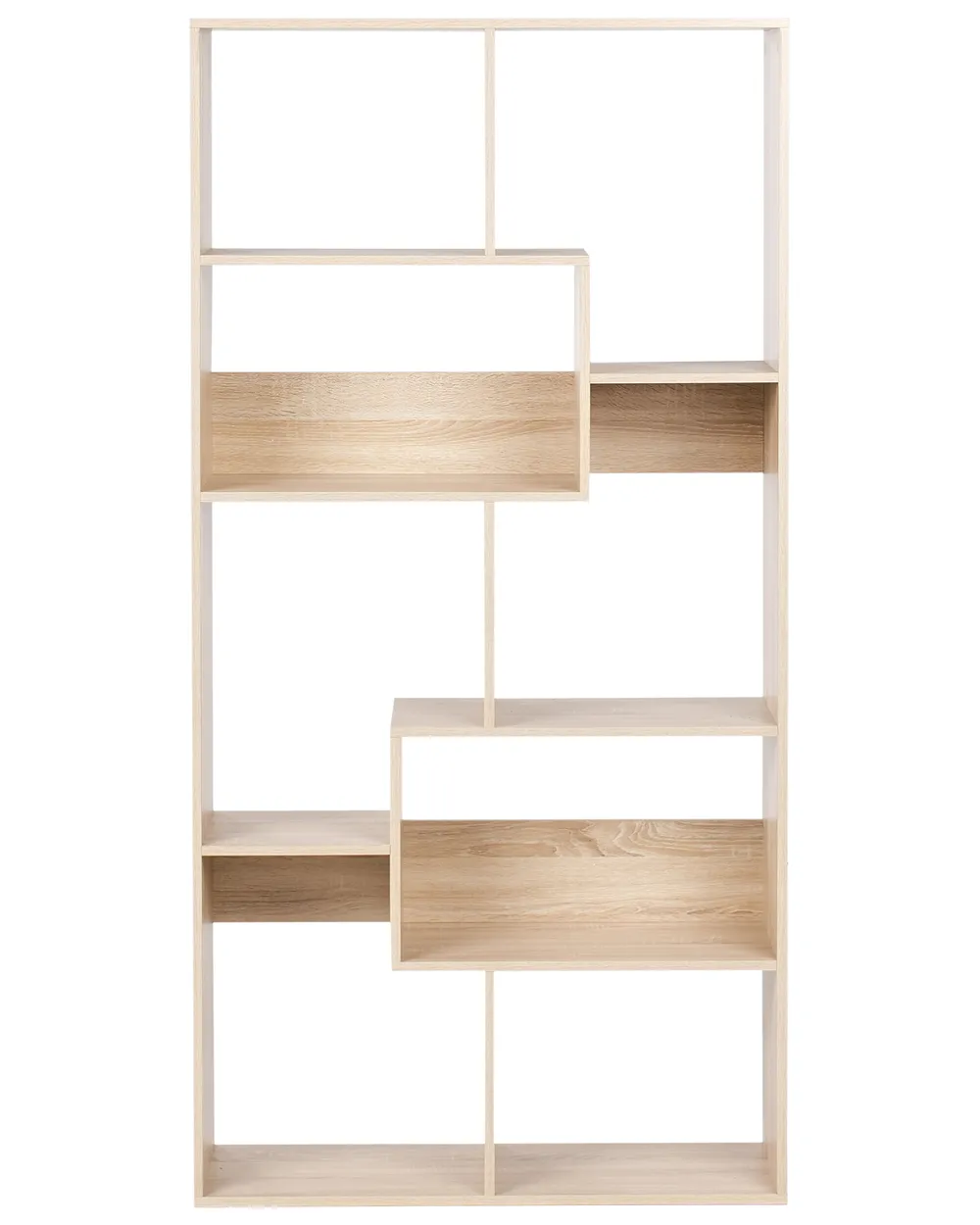 DECOROTIKA Adriana 4-plank geometrische moderne industriële Etagere boekenkast boekenplank plank plank (wit en eiken DECOROTIKA Adriana 4-plank geometrische moderne industriële Etagere boekenkast boekenplank plank plank (wit en eiken