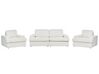 Conjunto de sofás 5 lugares em bouclé branco ALLA_894056