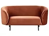 Sofa 2 Seater LOEN Velvet Orange