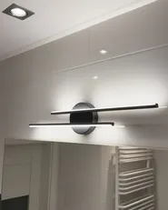 Luce LED per quadri e specchi TOUQUES Metallo Nero_1063037