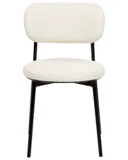 Set of 2 Dining Chairs CASEY Boucle Off-White_887270