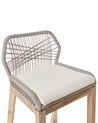 Lot de 2 chaises de bar de jardin en bois clair TALAMONE_932196