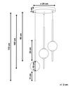 Hängelampe LED Metall gold 3-flammig SHANNON_873393