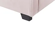 Ottoman Bed VINCENNES Velvet Pastel Pink 140 x 200 cm (EU Double)_837329