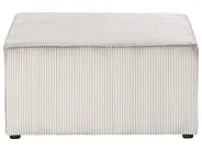 Ottomana LEMVIG Velluto a coste Beige_1158662