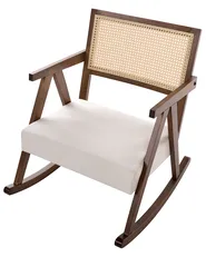 Rocking Chair RYA Wood Brown/ Light Beige_1070566