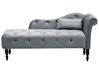 Chaise longue versione destra IVRY Velluto Grigio