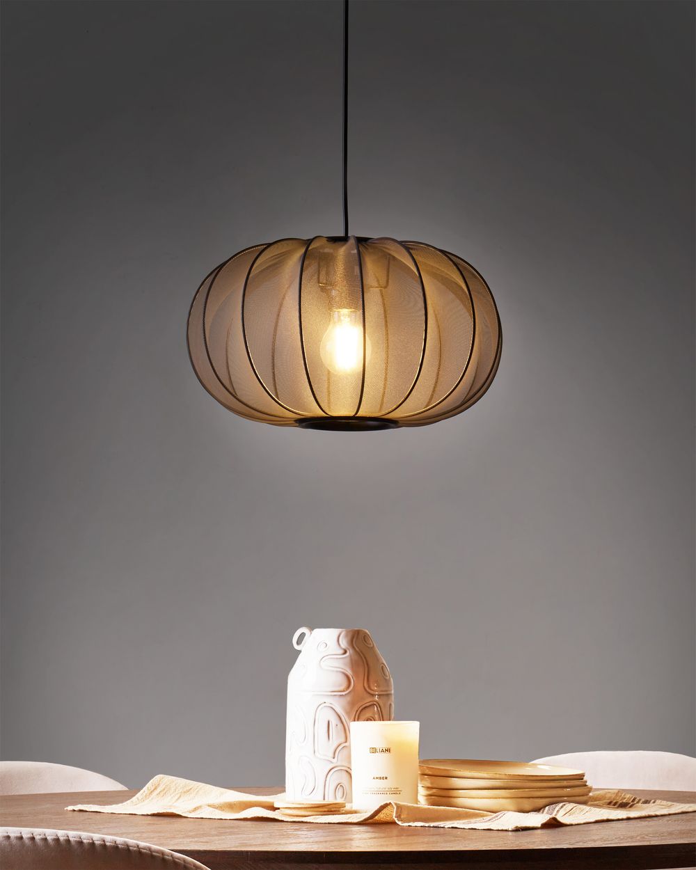 Lampe suspension TOCUYO Noir