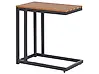 Stolik pomocniczy ogrodowy MESSINA 60 cm 35 cm Czarny