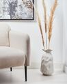 Blumenvase Steinzeug weiss 40 cm CATTAIL_935249