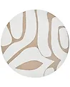 Rug HARTZ Beige/ White ø 160 cm