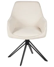 Set di 2 sedie da pranzo JODAR Tessuto Beige chiaro_945665