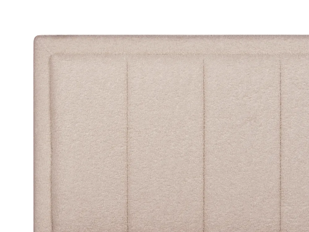 Letto contenitore MONTLAUR Bouclé Beige 160 x 200 cm_958534