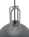 Metal Pendant Lamp Grey TARAVO_713735