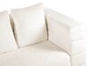 Sofá de 3 lugares em tecido bouclé branco GRANNA_848456