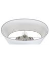 Lámpara de mesa de cerámica plateado/blanco 48 cm KHERLEN_822571