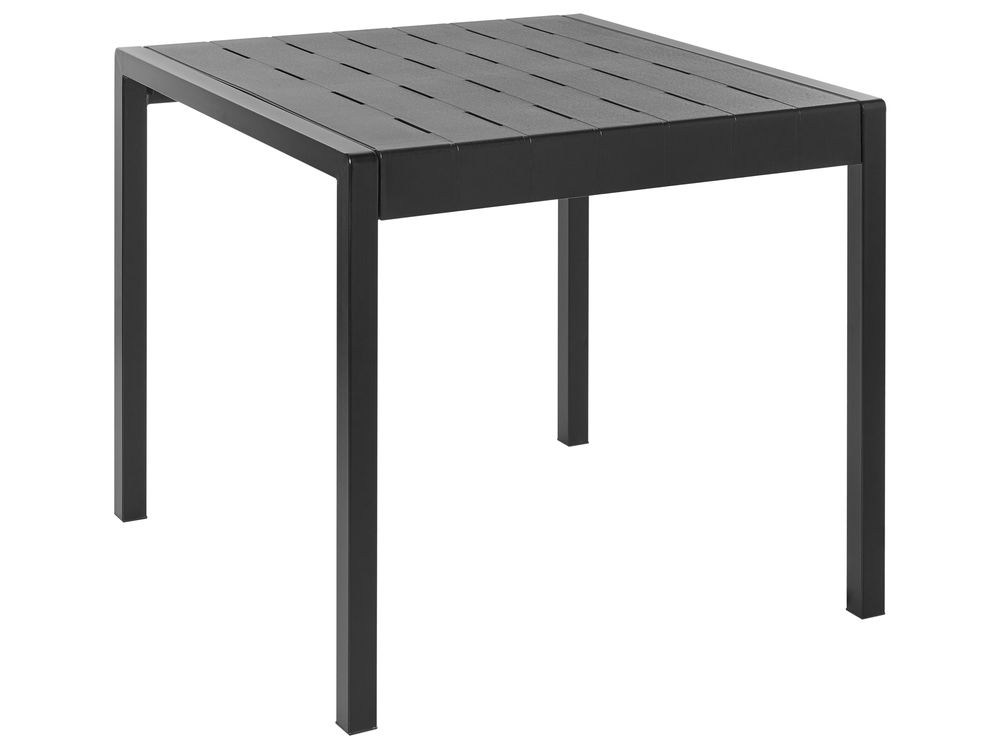 Masă dining de exterior BARTICA 81 cm 84 cm Negru