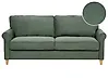 Sofa 3 Seater RONNEBY Corduroy Dark Green