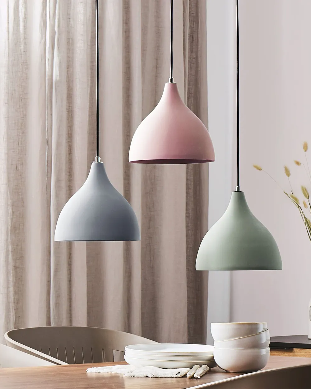 Pendant Lamp LAMBRO Concrete Light Grey_815328