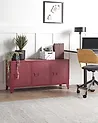 Storage Unit CARDIFF Metal Dark Red