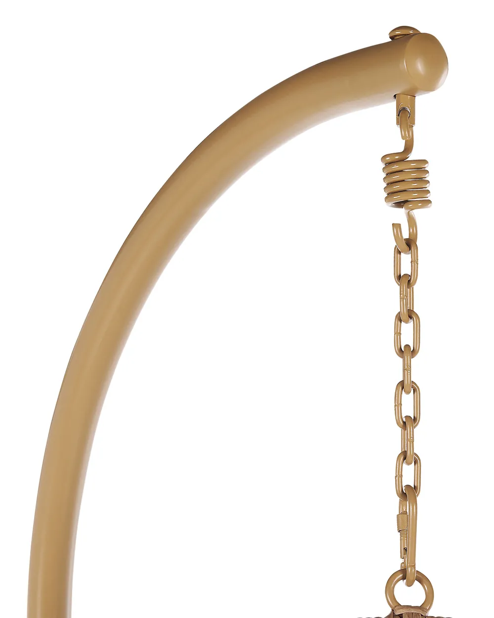 Hanging Chair with Stand ALBA PE Rattan Natural_803357