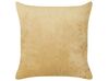 Set of 2 Embossed Cushions Yellow SITAPUR_917734