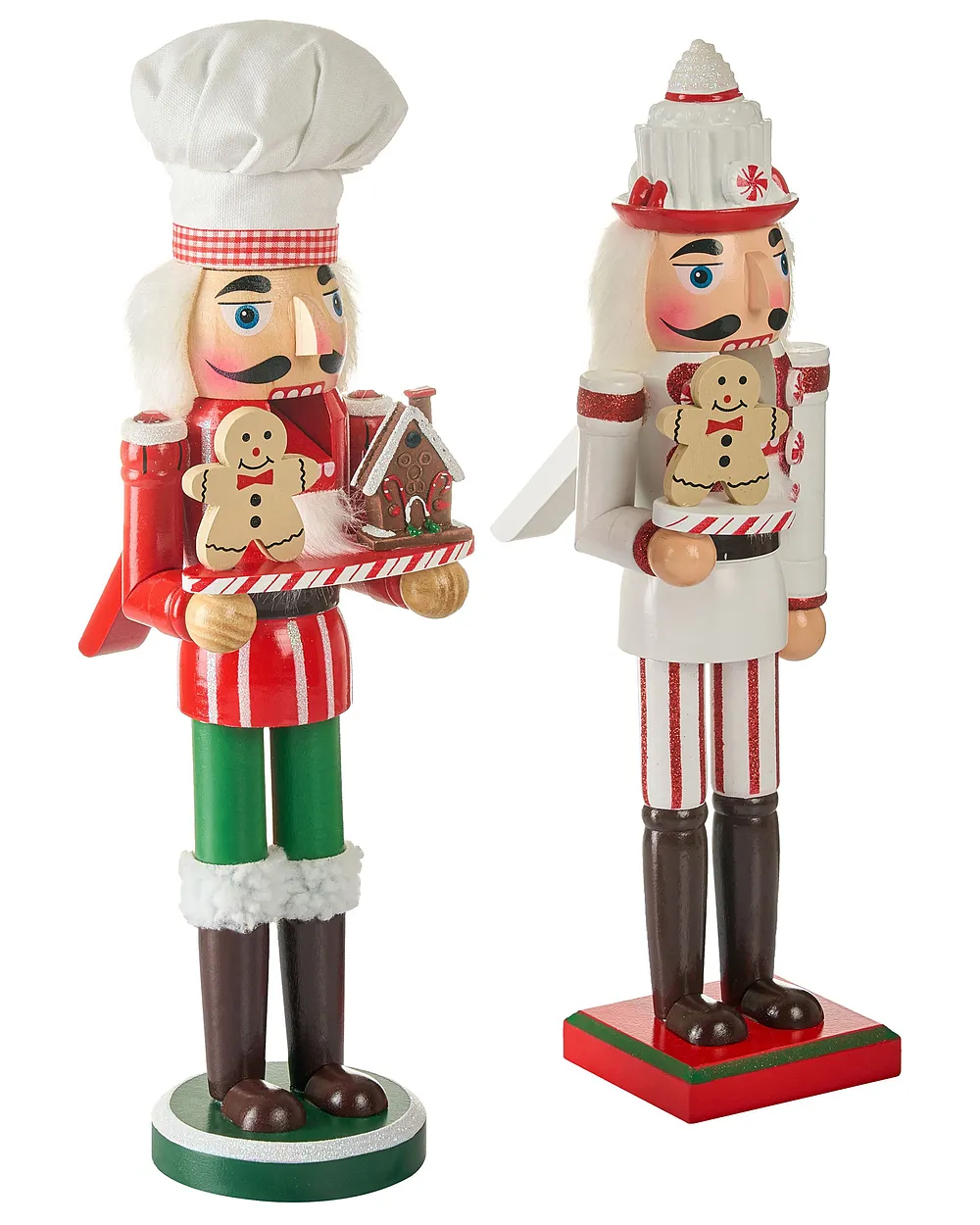 Conjunto de 2 figuras BODSJON 35 cm Cascanueces Rojo/Blanco