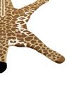 Vlnený detský koberec v tvare žirafy 100 x 160 cm hnedá a béžová MELMAN_873865