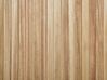 Drevená 2-dverová komoda svetlé drevo/čierna CARNEY_891810
