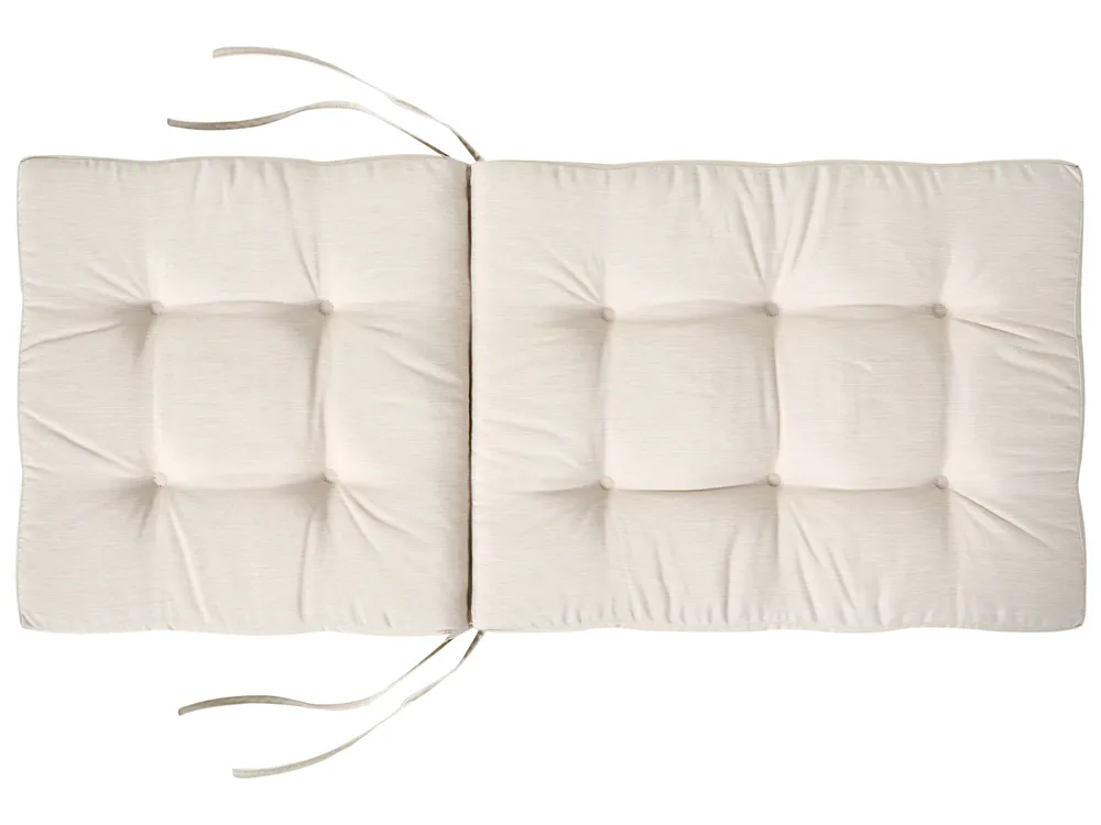 Set of 2 Back/Seat Cushions MAUI PREMIUM Light Beige_988884