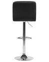 Set of 2 Adjustable Bar Stools Black MARION_688902