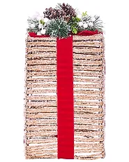 Set med 3 juldekorationer LED VAHTO 46/32/30 cm Julklappar Brun_1179420