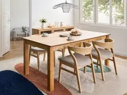 Extending Dining Table MADURA Light Ash Wood 180/280 cm 100 cm_992809