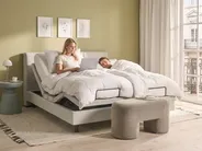 Adjustable Bed Fabric VICEROY 180 x 200 cm (EU Super King) Light Beige_1044522