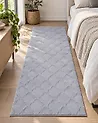 Faux Fur Rug GHARO Grey 80 x 150 cm
