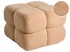 Puf CALIENTE Boucle Beżowy