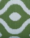 Outdoor Teppich grün 120 x 180 cm marokkanisches Muster zweiseitig Kurzflor PUNE_733987